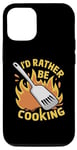 Coque pour iPhone 15 I'd Rather Be Cooking Chef Cook Chefs Cooks