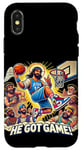 Coque pour iPhone X/XS Ballin with the Messiah Rejoignez la communauté Jesus Basketball