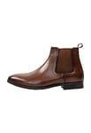 YUKA Bottines Chelsea pour Homme, Camel, 41 EU