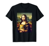 Leonardo da Vinci's Mona Lisa Holding a Cat Funny Art T-Shirt