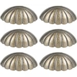 6PCS Boutons de Coquillage Poignée de Porte Nautique Armoire Vintage Tiroir Placard Tirer Boutons de Tiroir de Mer Boutons de Commode Poignées pour