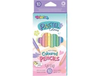 Patio PASTEL 10 colored pencils round Colorino Kids 80813