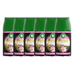 Air Wick - Lot de 6 Recharges diffuseur désodorisant FreshMatic Huiles Essentielles - Fleur de Lotus