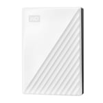 WD 6TB My Passport portable external storage, external hard drive, USB 3.0, portable HDD with software for device management, backup and password protection, works with PC, Xbox &Playstation, White