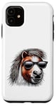 Coque pour iPhone 11 Shetland Pony s Funny Shetland avec attitude