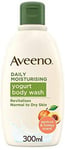 Aveeno Daily Moisturising Yogurt Body Wash, 300 ml, Apricot and Honey Scented