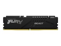 Kingston Fury Beast - Ddr5 - Modul - 16 Gb - Dimm 288-Pin - 6800 Mhz / Pc5-54400 - Cl34 - 1.4 V - Ej Buffrad - On-Die Ecc - Svart