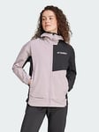 adidas Terrex Multi Softshell Jacket - Fig/Black, Purple, Size Xs, Women