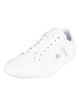 Lacoste Baskets Basses pour Homme, Blanc Blanc, 47 EU