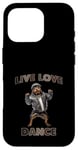 Coque pour iPhone 16 Pro Live Love Dance Cool Dog Hip Hop Vibes