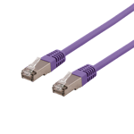 DELTACO – S/FTP Cat6 laitekaapeli, Delta-sert., LSZH, 5m, violetti (SFTP-65PH)