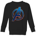 Sweat-shirt Avengers Endgame Heroic Logo - Enfant - Noir - 5-6 ans