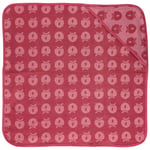 Småfolk Mönstrad Handduk För Baby Med Äpplen Sea Pink | Rosa | 0