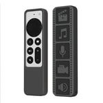 Silikonskyddsfodral för Apple TV 4K Remote Svart