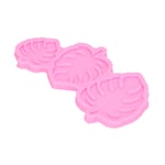 Leaf Mold Food Grade Silicone Nontoxic Cake Ice Cream Mould For Cake(Pink)