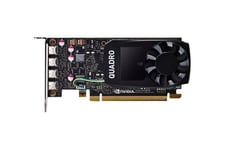 NVIDIA Quadro P1000 DVI Grafikkort - låg profil - 4GB GDDR5 - NVIDIA Quadro P1000 - PCI Express 3.0 x16