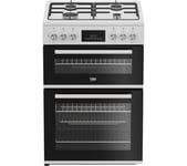 BEKO FDD6231W 60 cm Dual Fuel Cooker - White, White