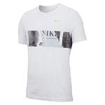 Nike Court Us Open Graphic T-Shirt Homme, Blanc, s