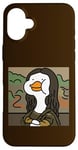 Coque pour iPhone 16 Plus Portrait drôle de canard Lisa, canard hilarant Mona Lisa Art Humour