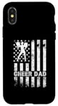 iPhone X/XS Cheer Dad Cheerleading American Flag Fathers Day Cheerleader Case