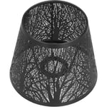 Eosnow - Abat-jour en fer forgé sculpté en forme d'arbre forestier E27 Mini abat-jour pour lampe de table chambre chevet DecorBlack