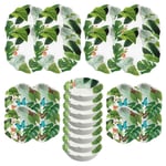 Amazon FULLY FLORAL/BUTTERFLY 24 Piece Melamine/Plastic/Outdoor Dinnerware Set