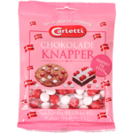Carletti Chokladknappar Röd/Vit | 190 g