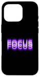 Coque pour iPhone 16 Pro Purple Focus Illusion d'optique graphique violet