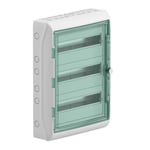 Schneider Electric Kaedra Mureva 10345DE Petit répartiteur en saillie pour jardin, cave, garage et extérieur, distributeur d'installation électrique, boîte à fusibles, 3 x 18 TE, IP65