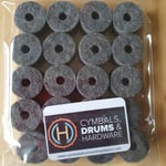 Cymbal Felts Wool Charcoal Colour 35mm x 15mm pack of 20 -Free postage 1st class