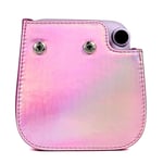 Colorful Pink Polaroid PU Leather Camera Bag Case For mini 11/9/8 Universal