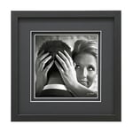 Deknudt Frames S43DK2 Cadre Photo avec Double Passepartouts + Espace Supplémentaire Bois Noir 30 x 40 cm