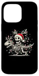 Coque pour iPhone 14 Pro Max Skeleton Riding Dinosaur T rex Funny Kids Boys Christmas