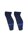 Nike Strike Leg Sleeve Chaussette Mixte Adulte, Bleu (midnight navy/Game royal/Blanc), S (Taille Fabricant : S/M)