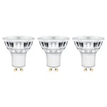 Lot 3 ampoules LED spot réflecteur GU10 345lm 3.6W = 35W Ø5cm Diall blanc chaud