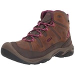 KEEN Women's Circadia Mid Waterproof Hiking Boots, Syrup/Boysenberry, 4.5 UK