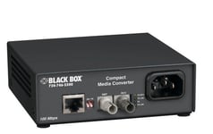 Black box BLACK BOX COMPACT FAST ETHERNET (100-MBPS) MEDIA CONVERTER - 100-MBPS COPPER TO MULTIMODE FIBER, 850NM, 0.3KM, ST (LHC008A-R3)