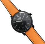 Horloge Femme Mini Cooper Ref mi-2172l/60 Ceinture Orange Étui Noir Solo Temps