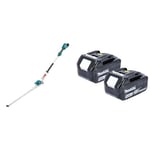 Makita DUN500WZ 18V Li-ion LXT Brushless Pole Hedge Trimmer - Batteries and Charger Not Included & Genuine BL1850B 18V 5.0Ah Battery Twin Pack for DJR183Z, DJR185Z, DJV180Z, DJV181Z