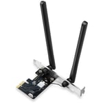 Mercusys AXE5400 Tri-band WiFi 6E PCI-E -adapteri ja Bluetooth 5.2 -sovitin