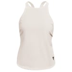 Under Armour Project Rock HeatGear Womens White Tank Top - Size Medium