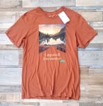 Nike Dri-Fit Trail Running Top - Mens Large Graphic Nature Mountain Explorer Tee