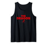 Bruce Lee The Dragon Flying Kick Silhouette Logo Tank Top