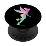 PopSockets Disney Peter Pan Tinker Bell Tie Dye 90s PopSockets PopGrip - Support et Grip pour Smartphone/Tablette avec un Top Interchangeable