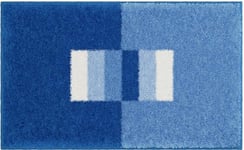 Linea Due Tapis de Bain 3D, Ultra Doux et Absorbant, Antidérapant, 5 Ans de Garantie, CAPRICIO, Tapis de Bain 60x100 cm, Bleu