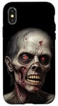 Coque pour iPhone X/XS Zombie horreur costume Halloween sanglant effrayant