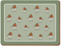 Creative Tops 6-Piece Set of Into The Wild Robin Placemats, 30 x 22.8 cm (11¾" x 9")