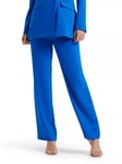 Forever New Sabrina Straight Leg Trousers, Intense Azure