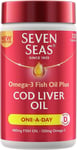 Seven Seas Omega-3 Fish Oil Plus Cod Liver Oil One-a-Day - 120 Capsules