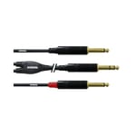 CORDIAL CABLES Câble audio jack st. - 2 jack mono 90 cm CÂBLES BRETELLE Essentials Jack